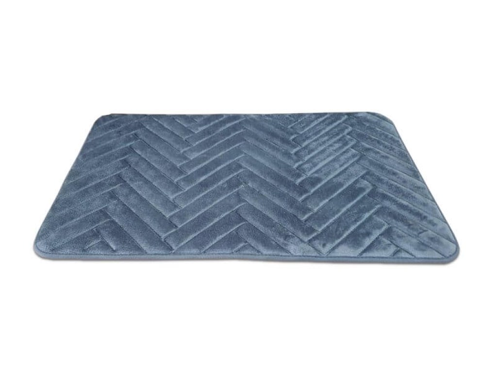 Πατάκι Μπάνιου Memory Foam Μπλε Γαρύφαλλο | Γαρύφαλλο - Λευκά Είδη